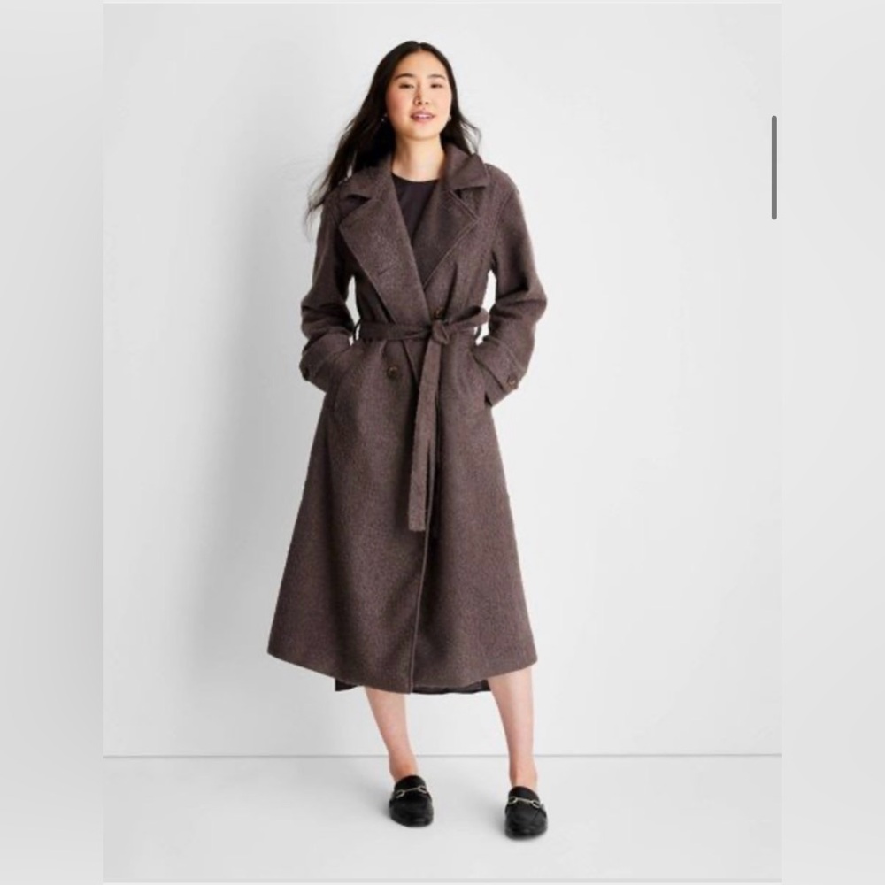 Future Collective with Reese Blustein Front-Tie Double Breasted Trench